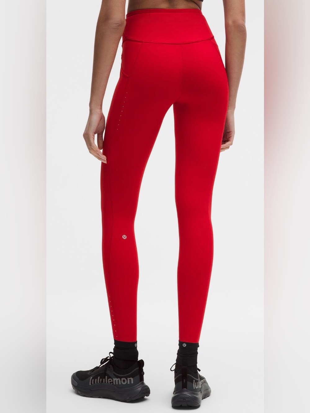 Lululemon Fast and Free Tights, 25”, Oxford Red, Size 4